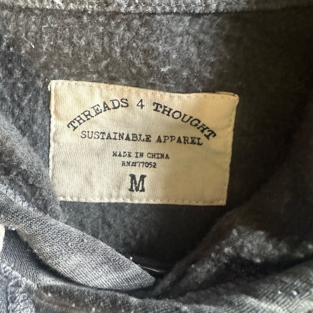 Threads 4 Thought Charcoal Hoodie - Picture 2 of 4
